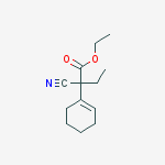 ethyl 2-cyano-2-(cyclohex-1-en-1-yl)butanoate molecular structure