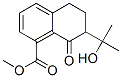 1-Naphthalenecarboxylic  acid,  5,6,7,8-tetrahydro-7-(1-hydroxy-1-methylethyl)-8-oxo-,  methyl  ester molecular structure