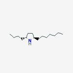 Pyrrolidine, 2-butyl-5-heptyl-, (2R,5R)-rel- molecular structure