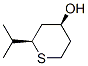 2H-THIOPYRAN-4-OL,TETRAHYDRO-2-(ISOPROPYL)-,(2R-CIS)- molecular structure