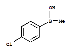 Borinic acid,B-(4-chlorophenyl)-B-methyl- molecular structure