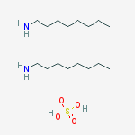 Octan-1-amine;sulfuric Acid molecular structure