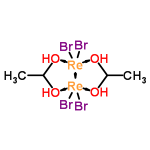 Dibromorhenium;ethane-1,1-diol molecular structure