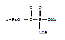 Phosphinecarboxylic acid, dimethoxy-, 1-methylethyl ester, oxide molecular structure