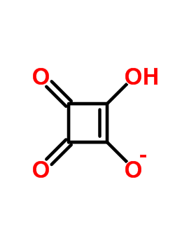 2-hydroxy-3,4-dioxocyclobut-1-en-1-olate molecular structure