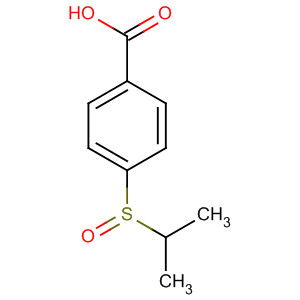 Benzoic acid, 4-[(1-methylethyl)sulfinyl]- molecular structure