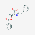 [(z)-(2-benzyl-5-oxo-1,3-oxazol-4-ylidene)methyl] Benzoate molecular structure