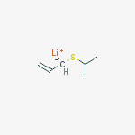 Lithium, [1-[(1-methylethyl)thio]-2-propenyl]- molecular structure
