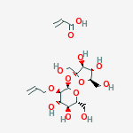 α-D-Glucopyranoside, -D-fructofuranosyl, mono-2-propenyl ether, polymer with 2-propenoic acid molecular structure