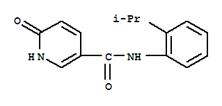 3-Pyridinecarboxamide,1,6-dihydro-N-[2-(1-methylethyl)phenyl]-6-oxo- molecular structure