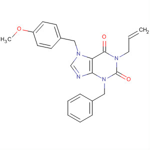 1H-Purine-2,6-dione,3,7-dihydro-7-[(4-methoxyphenyl)methyl]-3-(phenylmethyl)-1-(2-propenyl)-
