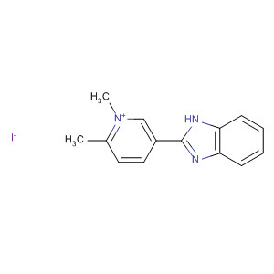 Pyridinium, 5-(1H-benzimidazol-2-yl)-1,2-dimethyl-, iodide molecular structure