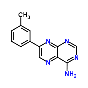 7-(3-methylphenyl)pteridin-4-amine molecular structure