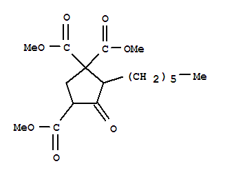 trimethyl (3S,5S)-5-hexyl-4-oxocyclopentane-1,1,3-tricarboxylate