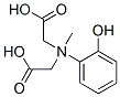 N-(carboxymethyl)-N-(2-hydroxyphenyl)sarcosine molecular structure