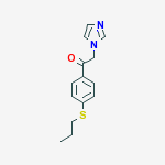 2-(1-IMIDAZOLYL)-4'-(PROPYLTHIO)ACETOPHENONE molecular structure
