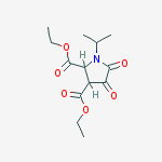 diethyl 4,5-dioxo-1-(propan-2-yl)pyrrolidine-2,3-dicarboxylate molecular structure