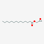 oxiran-2-ylmethyl tetradecanoate molecular structure