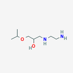 1-(2-AMINOETHYLAMINO)-3-PROPAN-2-YLOXY-PROPAN-2-OL molecular structure