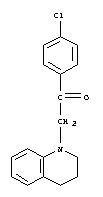 1-(4-chlorophenyl)-2-(3,4-dihydro-2H-quinolin-1-yl)ethanone molecular structure