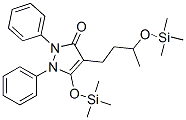 1,2-Diphenyl-5-[(trimethylsilyl)oxy]-4-[3-[(trimethylsilyl)oxy]butyl]-1H-pyrazol-3(2H)-one molecular structure