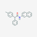 2-(4-methylphenyl)-N-(naphthalen-2-yl)-2-phenylacetamide molecular structure