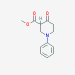 methyl 4-oxo-1-phenylpiperidine-3-carboxylate molecular structure