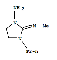 1-Imidazolidinamine,2-(methylimino)-3-propyl- molecular structure