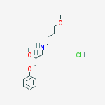 1-[(4-methoxybutyl)amino]-3-phenoxypropan-2-ol hydrochloride (1:1)