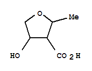 3-FUROIC ACID,TETRAHYDRO-4-HYDROXY-2-METHYL- molecular structure