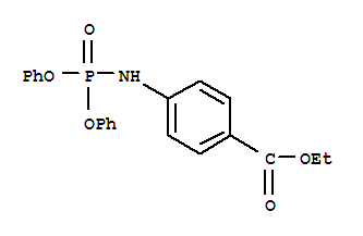 ethyl 4-[(diphenoxyphosphoryl)amino]benzoate molecular structure