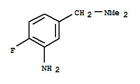 Benzenemethanamine,3-amino-4-fluoro-N,N-dimethyl- molecular structure