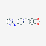 N-[1-(1,3-benzodioxol-5-ylmethyl)piperidin-4-yl]-N-methylpyrimidin-2-amine molecular structure