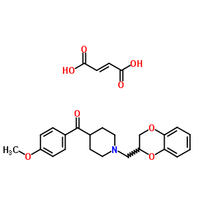 but-2-enedioic acid, [1-(7,10-dioxabicyclo[4.4.0]deca-1,3,5-trien-9-yl methyl)-4-piperidyl]-(4-methoxyphenyl)methanone