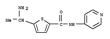 2-Thiophenecarboxamide,5-(1-aminoethyl)-N-4-pyridinyl- molecular structure
