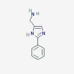 (2-phenyl-1H-imidazol-5-yl)methanamine molecular structure