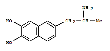 2,3-Naphthalenediol,6-(2-aminopropyl)- molecular structure