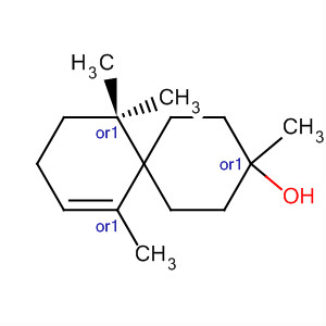 Spiro[5.5]undec-7-en-3-ol, 3,7,11,11-tetramethyl-, cis- molecular structure