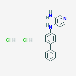 3-AMINO-4-(4-BIPHENYLYLAMINO)PYRIDINE),2HCL molecular structure
