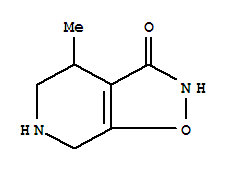 Isoxazolo[5,4-c]pyridin-3(2H)-one,4,5,6,7-tetrahydro-4-methyl- molecular structure