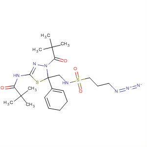 Propanamide,N-[5-[[[(3-azidopropyl)sulfonyl]amino]methyl]-4-(2,2-dimethyl-1-oxopropyl)-4,5-dihydro-5-phenyl-1,3,4-thiadiazol-2-yl]-2,2-dimethyl-