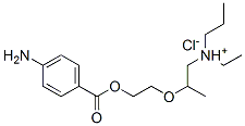 2-[2-(4-aminobenzoyl)oxyethoxy]ethyl-dipropyl-azanium chloride molecular structure
