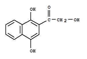 Ethanone,1-(1,4-dihydroxy-2-naphthalenyl)-2-hydroxy- molecular structure