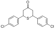 2,6-BIS-(4-CHLORO-PHENYL)-TETRAHYDRO-THIOPYRAN-4-ONE molecular structure