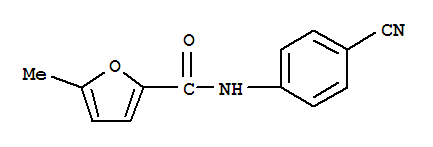 2-Furancarboxamide,N-(4-cyanophenyl)-5-methyl- molecular structure