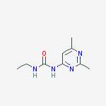 1-(2,6-dimethylpyrimidin-4-yl)-3-ethylurea molecular structure