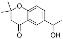 4H-1-Benzopyran-4-one, 2,3-dihydro-6-(1-hydroxyethyl)-2,2-dimethyl- molecular structure