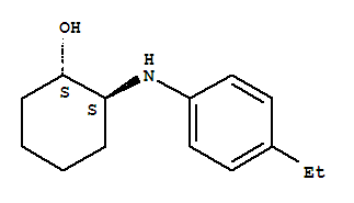 CYCLOHEXANOL,2-[(4-ETHYLPHENYL)AMINO]-,(1R,2R)-REL- molecular structure