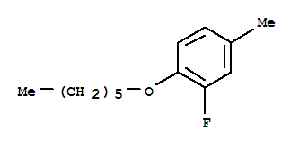 Benzene,2-fluoro-1-(hexyloxy)-4-methyl- molecular structure