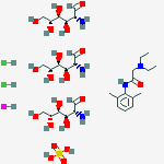 (2r,3r,4s,5r)-2-amino-3,4,5,6-tetrahydroxyhexanal;2-(diethylamino)-n-(2,6-dimethylphenyl)acetamide;sulfuric Acid;dihydrochloride;hydroiodide